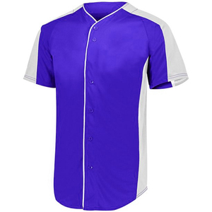 Men's Latest Design Full Button Baseball Jersey Good Quality Sportswear with Sublimation Printing OEM ODM Service for Youth - Product Image 2