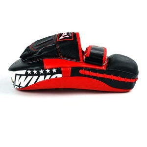 Twin Black Red White Customized Muay Thai Boxing <b>Focus</b> <b>Pads</b> Curved Training Gear Sparring Kickboxing Punching Mitts - Product Image 2
