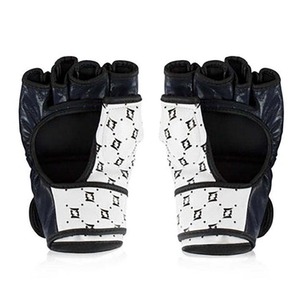 Gants de MMA unisexes à demi-doigts avec fermeture auto-agrippante en cuir véritable, équipement de MMA unisexe, gants de MMA personnalisés de haute qualité imprimés - Product Image 2