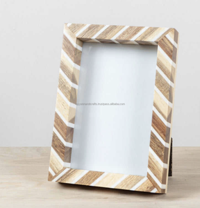 Marco de Fotos de Resina y Hueso Hecho a Mano de Lujo con Diseño Moderno Minimalista Personalizable para Decoración de Mesa del Hogar - Product Image 2