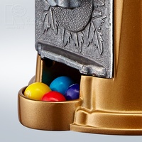 Distributeur de bonbons et de chewing-gums Kwang Hsieh 9 pouces, en alliage d'aluminium et globe en verre, capacité 13 oz, personnalisable OEM/ODM, à monnayeur