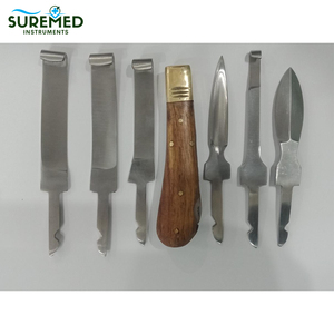 Ensemble de couteaux de fermeur professionnel avec 6 lames – Outils vétérinaires pour l'entretien des sabots des bovins et des chevaux - Product Image 4