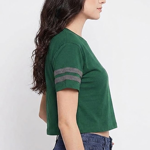 เสื้อยืดคอกลมแขนสั้นผ้าฝ้ายแท้ 100% สีพื้น สวมใส่สบาย ทรงปกติ น้ำหนักเบา ระบายอากาศได้ดี ประดับลายปัก  คอลเลคชั่นใหม่ปี 2025 - Product Image 2