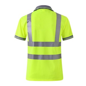 Chemises de sécurité, t-shirts de chantier haute visibilité, 100% coton, logo personnalisé imprimé, motif uni, manches longues ou courtes, vêtements de travail - Product Image 4