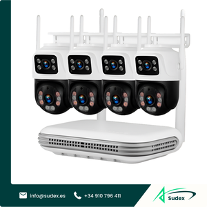 Sudex SMT3MHKNVR58 6MP WiFi NVR CCTV Security <b>Camera</b> <b>System</b> Dual Lens <b>IP</b> Kit Remote Monitoring Night Vision H.265 Outdoor - Product Image 1