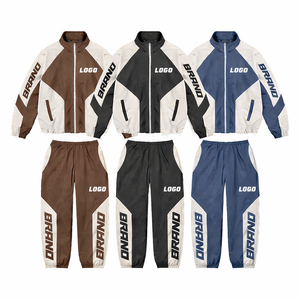 Survêtement coupe-vent unisexe streetwear avec logo personnalisé, léger et respirant, design uni pour la saison printanière - Product Image 4