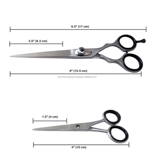 Tijeras de peluquería a precio de fábrica para uso profesional, color personalizado, cuchillas afiladas, tijeras de peluquería para diestros. - Product Image 5