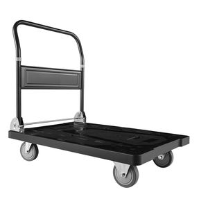 Carrello Pieghevole con Capacità di 450 kg, Piattaforma di Trasporto Pieghevole con Ruote Girevoli, Carrello Manuale per Trasporto - Product Image 1