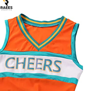 Uniforme de cheerleading sans manches de qualité supérieure 100% polyester pour filles, ensembles personnalisables, service OEM de haute qualité - Product Image 5