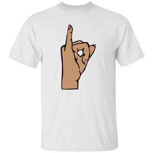 T-shirt blanc imprimé sérigraphié à manches courtes, col rond, en coton, motif graphique imprimé à la main, style décontracté, streetwear, haut personnalisé - Product Image 1