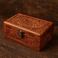 Boîte de rangement en bois multifonction gravée sur mesure avec impression de logo pour cadeaux promotionnels d'entreprise, emballage de marque pour Noël