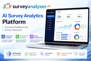SurveyAnalyser.AI แพลตฟอร์มวิเคราะห์ข้อมูลแบบ AI สำหรับองค์กร เพื่อข้อมูลเชิงลึกแบบเรียลไทม์และการรายงานอัตโนมัติ - Product Image 2