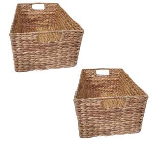 Cesta de Almacenamiento de Mimbre Sostenible, Caja Tejida con Tapa, Decoración Rústica para el Hogar, Hecha a Mano en Indonesia - Product Image 4