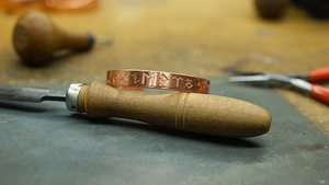 Bracelet en cuivre pur, bracelet de guérison, bracelet fait main, bracelet manchette en cuivre, cadeau idéal, bracelet en cuivre pour femme, énergie - Product Image 3