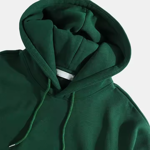 เสื้อฮู้ดผู้ชาย สีพื้น ผ้าเฟรนช์เทอร์รี่ แขนยาว ดีไซน์กระเป๋าเสื้อ สวมใส่สบายๆ สำหรับฤดูใบไม้ร่วง ทรงปกติ - Product Image 2