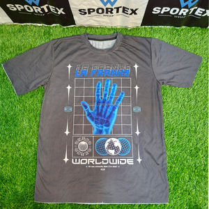 Camiseta de Lujo Casual de Verano, Cuello Redondo, 100% Algodón, Corte Holgado, Diseño con Logotipo en la Parte Delantera, Tejido Grueso y Ecológico - Product Image 6