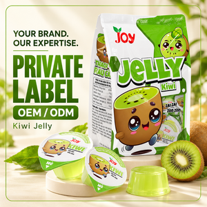 Vinut Trust Joy Kiwi Chewy Jelly 425g Sachet avec 17g Mini Pots Bonbons Gélifiés Saveur Fruit Sucré Exportateur Fournisseur - Product Image 2