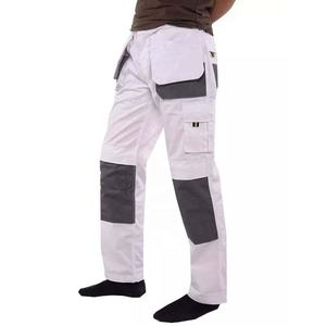 Custom Men’s 100% Cotton Canvas Heavy-Duty <b>Work</b> Pants – Reinforced Knee <b>Cargo</b> Pants for Workshop, Factory, and Mechanic Workwear - Product Image 4