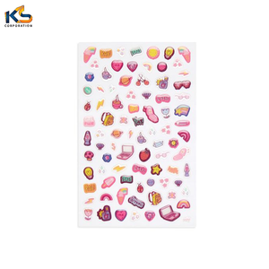 Adhesivo personalizado PVC Vinilo Kiss Cut Sheet Stickers Offset Impreso Hoja decorativa - Product Image 2