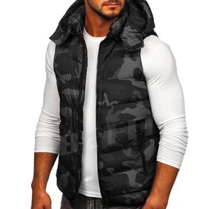 Blouson d'hiver sans manches pour hommes, veste, large, pour l'extérieur, hiver - Product Image 1