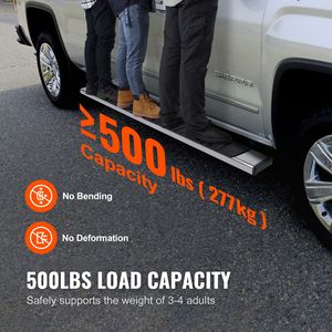 Pedane Laterali da 6 Pollici Compatibili con Chevy Silverado/GMC Sierra 1500 Crew Cab 2007-2018, 2500HD 3500HD 1500 LD 2019-2020 - Product Image 4