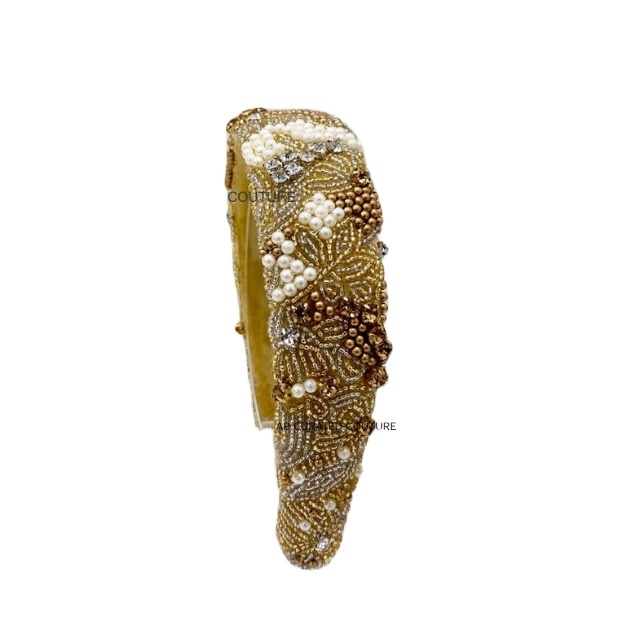 Trendy Beaded Hoop Headbands with Elegant