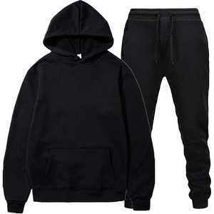 Hot Selling Winter Tracksuit Fleece Cotton Solid High Quality 2 Piece <b>Jogger</b> Breathable Heavyweight Regular Fitness Comfortable - Product Image 2