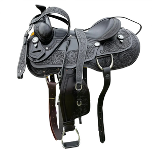 Silla de montar western de cuero hecha a mano y personalizada para caballo. Todos los colores. - Product Image 1