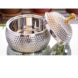 Luxury Modern Stainless Steel Casserole Bowl <b>Set</b> Mirror Finish Dishwasher Safe Gas <b>Induction</b> Ready for Stylish Dining Everyday - Product Image 4