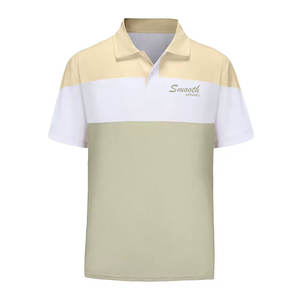 เสื้อโปโลผู้ชายระบายอากาศได้ดี พิมพ์โลโก้ตามสั่ง เสื้อโปโลผู้ชายทันสมัย - Product Image 1