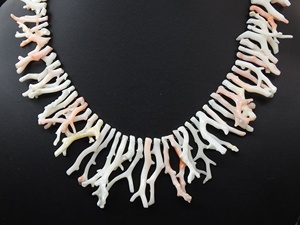 Bâtons de corail blanc poli brut, 16 pouces, 30x4 à 8x2 mm (environ), pierre naturelle pour la fabrication de bijoux, certifiée par un tiers, taille du trou - Product Image 3