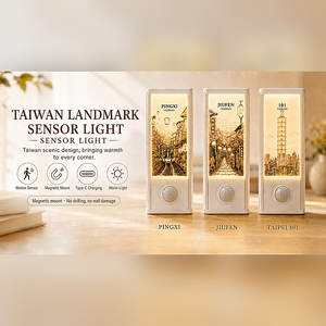 CALA Taiwan Landmark Safety <b>Motion</b> <b>Sensor</b> <b>Light</b> Magnetic Type-C Rechargeable Warm White <b>LED</b> Decorative Lamp - Product Image 1