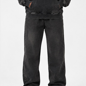 Joggers décontractés effet délavé personnalisés pour femme – Pantalons de survêtement vintage délavés coupe ample streetwear en mélange de coton – Bas de tenue tendance et mode - Product Image 1