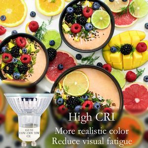 Ampoules halogènes GU10 MR16 2800K blanc chaud 110-130V 35W, ampoules chauffe-cire pour chauffe-cire à bougie, lot de 2 pour l'éclairage domestique et professionnel - Product Image 2