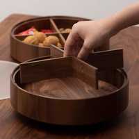 Boîte à fruits secs classique en bois artisanal de luxe moderne avec couvercle, boîte décorative en carton pour idées de cadeaux traditionnels indiens