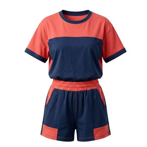 Ensembles streetwear de qualité supérieure pour femmes : T-shirts et shorts, meilleur design, vêtements décontractés, ensemble 2 pièces en coton pour femmes - Product Image 1
