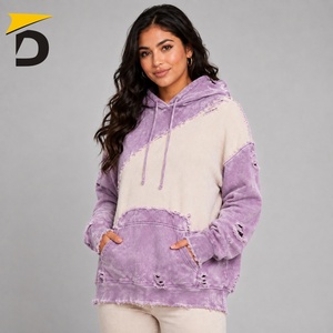 Sudadera Moderna para Mujer con Estilo Desgastado, Combinando Comodidad Suave, Detalles Vintage y una Silueta Relajada para Atuendos Casuales - Product Image 6