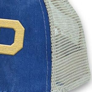 หมวกแก๊ป Sigma Gamma Rho แบบ Distressed สีน้ำเงินรอยัล ปักอักษรชมรมกรีก  หมวกตาข่ายสำหรับผู้หญิง ปรับขนาดได้ สไตล์ลำลอง สำหรับวิทยาลัย - Product Image 5