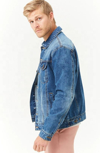 Chaqueta de Mezclilla Índigo de Alta Gama OEM - Construcción Duradera de Una Sola Costura con Bolsillo en el Pecho y Logotipo - Calidad de Exportación para Hombre - Product Image 4