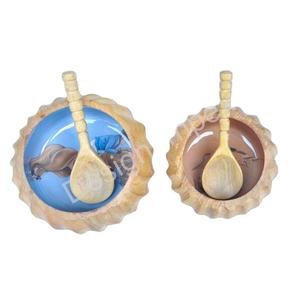 Juego de Tazones de Madera Estilo Japandi para Servir, Suministros para Restaurantes y Hoteles, Tazón para Fideos, Tazón para Ensalada Reutilizable, Apto para Alimentos, Vajilla - Product Image 1