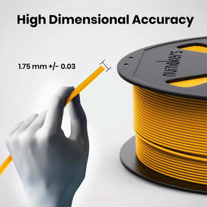 Filamento de Impresión 3D ASA de 1.75mm, 1kg, Amarillo Limón, ±0.03mm, Resistente a los Rayos UV y al Calor, Numakers - Product Image 3