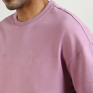 Ensemble de T-shirts d'été personnalisés pour hommes, qualité supérieure, 100% coton tissé, motif uni, séchage rapide, sérigraphie, vente en gros, 2 pièces, 2026 - Product Image 5