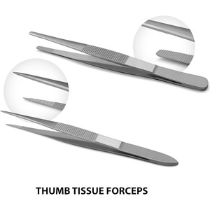 Kit de Disección Quirúrgica ENT de Acero Inoxidable de Alta Calidad, 18 Piezas, para Estudiantes, Instrumentos de Sutura para Prácticas Menores, Fuente de Alimentación Manual - Product Image 6