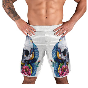 Premium Quality MMA <b>Shorts</b> 100% <b>Polyester</b> Fabric Elasticated Waist Customizable Sublimated Logo Quick Dry Martial Arts Wear - Product Image 1