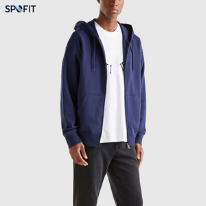 Custom <b>Women</b>’s Oversized Hoodie <b>Navy</b> Blue Blank Plain <b>Fleece</b> Raglan Sleeve Drop Shoulder Streetwear Hoodies OEM - Product Image 2