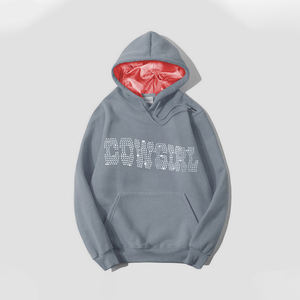 Sweat à capuche pour femme avec logo tête de mort en strass et cristaux scintillants - Product Image 4