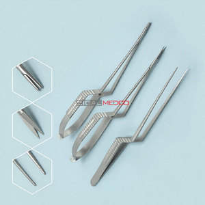 Kit d'instruments chirurgicaux de neurologie en acier inoxydable de précision pour microchirurgie : porte-aiguille à baïonnette, forceps et ciseaux de 9 pouces - Product Image 3