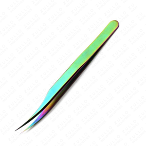 Premium Japanese Stainless Steel Eyelash Extension Tweezers Strong Curved Pointed Tip Volume Lash <b>Tool</b> with Custom Logo - Product Image 2
