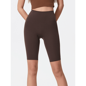 Pantaloncini lunghi a vita alta da donna - Product Image 1