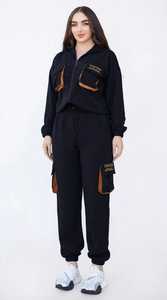 Conjunto Deportivo de Dos Piezas con Capucha y Cierre de Cremallera 2 en 1 para Mujer, Color Negro, Marca OneTen - Product Image 5
